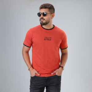 Man's Cotton Rad Color T-Shirt
