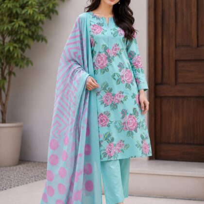 Pakistani Unstitch Women printed Shirt  Style-1005
