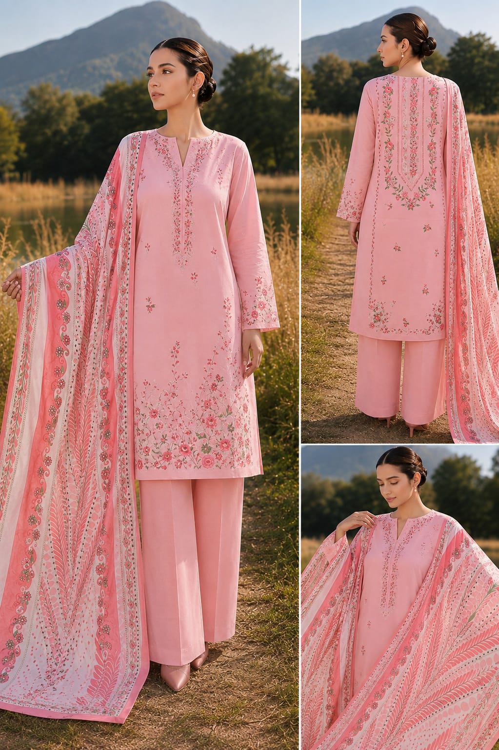 Pakistani Unstitch Women printed Shirt Style-1003