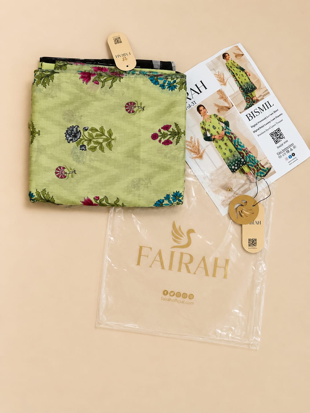 Pakistani Unstitch Women printed Shirt Style -1004 - Image 2